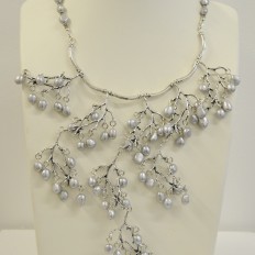Silver freshwater Pearls on intricate branches