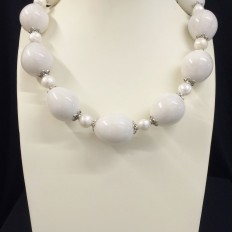 Romblon marble eggs with large freshwater Pearls