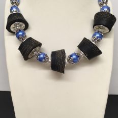 Shock absorbers (!) with blue glass pearls £75 NOW £35