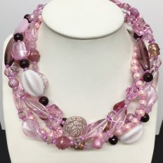 Pink 5 strand multi-strand – (was £55) NOW £35