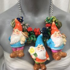 Garden gnomes necklace