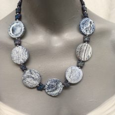 Blue, antique Agate necklace