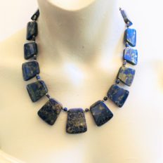 Lapis Lazuli with Pyrite stones necklace £75 NOW £55