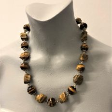 Smooth and rough natural Tiger Eye stones – NOW £40 (was £95)