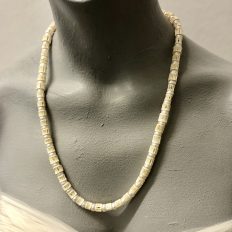 Fish vertebrae beads with freshwater Pearls – £55