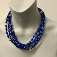 Blue miracle bead multi-strand necklace – £45 NOW £25